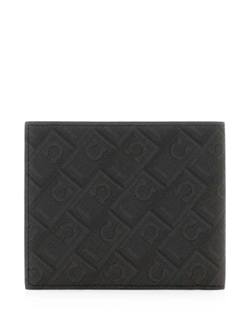  Ferragamo Monogram Bifold Wallet - Negro 