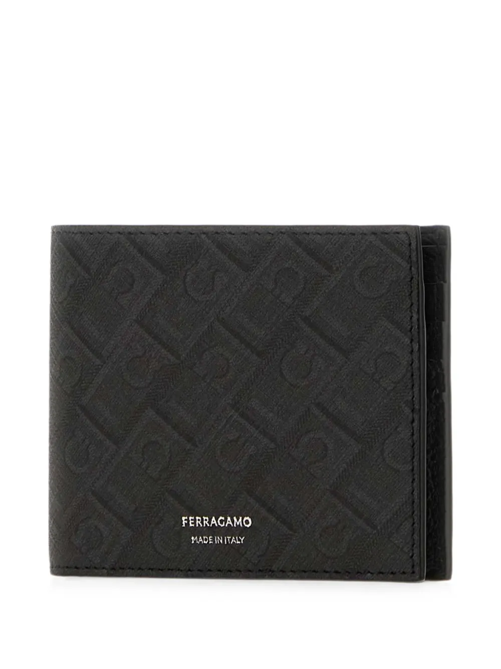  Ferragamo Monogram Bifold Wallet - Negro 