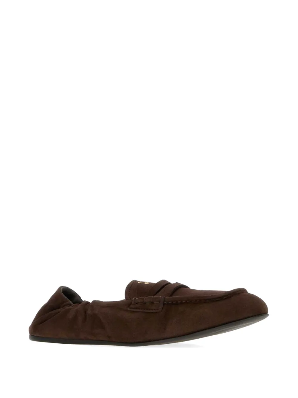 Miu elasticated suede loafers Bruin