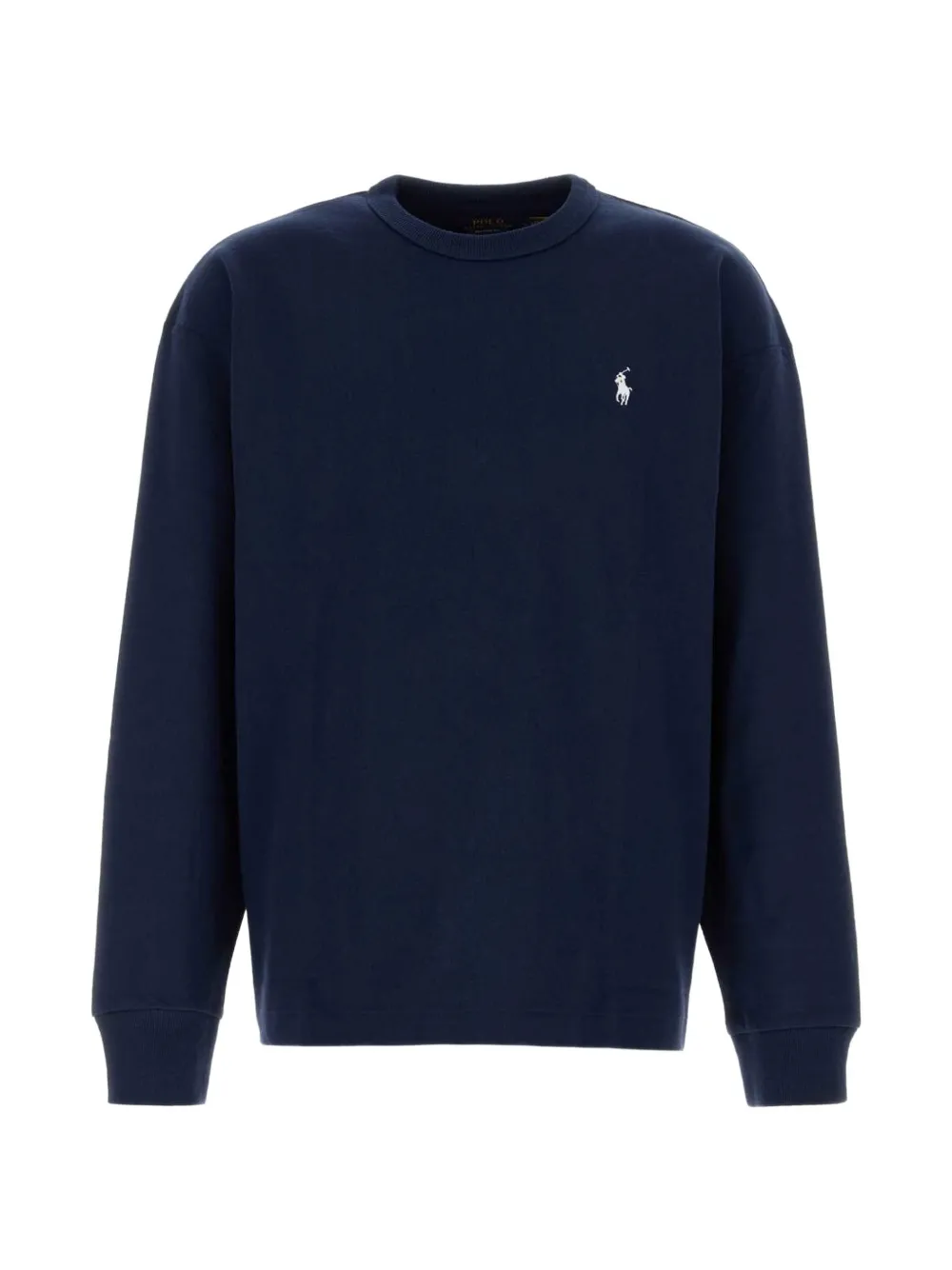 Polo Ralph Lauren logo-embroidered long-sleeve T-shirt - Blau