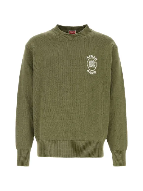 Kenzo logo-embroidered cotton sweater