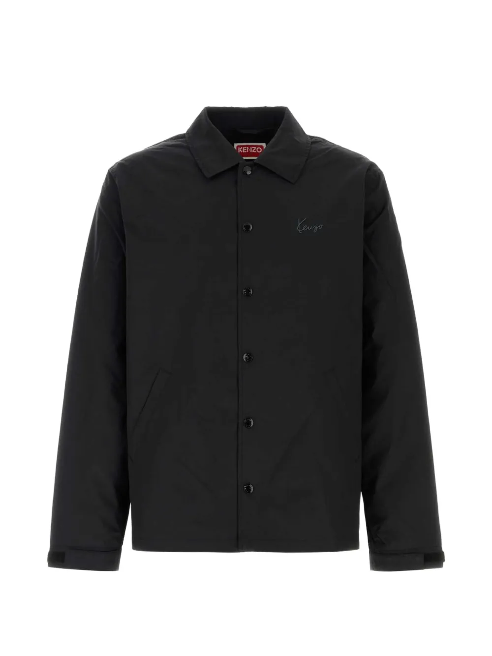 Kenzo logo-print press-stud jacket - Nero