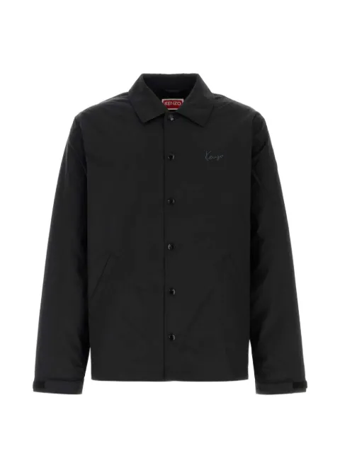 Kenzo logo-print press-stud jacket