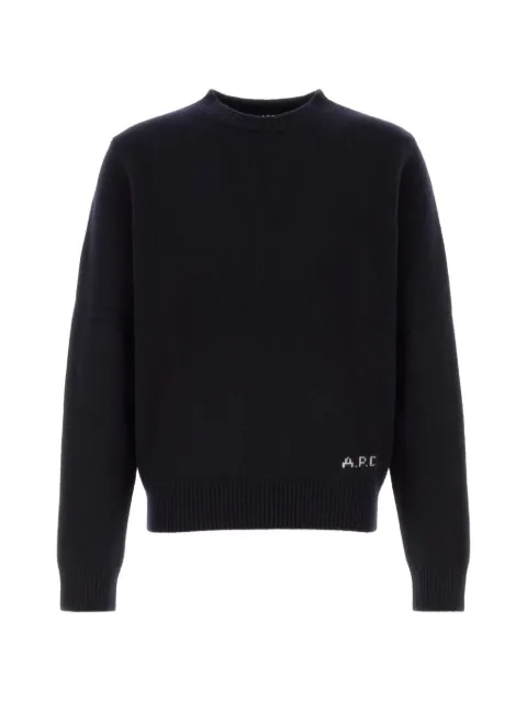 A.P.C. Suéter Edmond com logo bordado