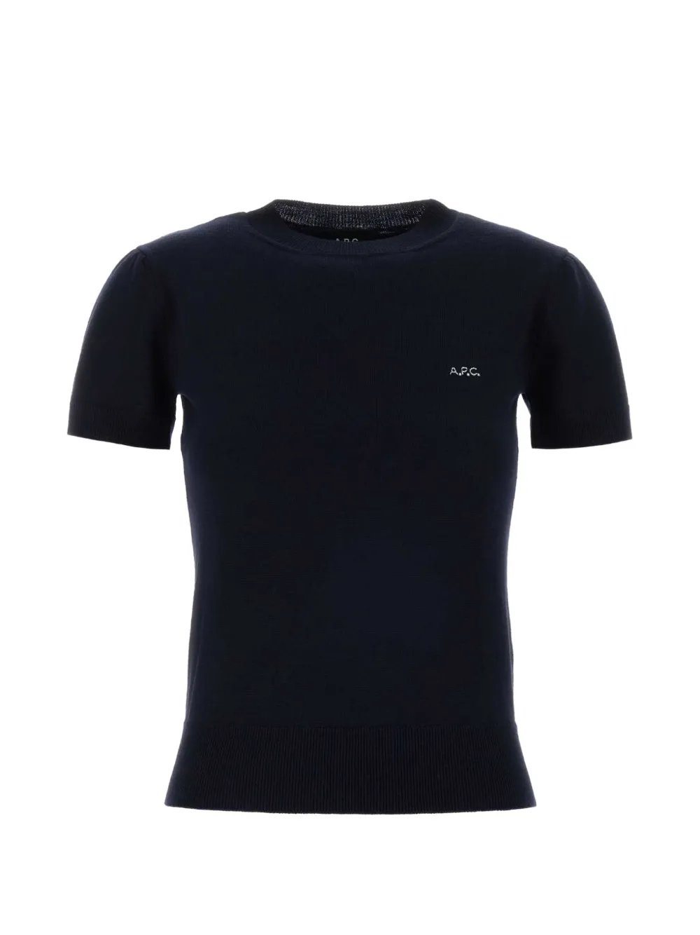 A.P.C. Gia logo-embroidered T-shirt - Blu