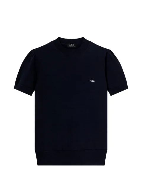 A.P.C. t-shirt Gia à logo brodé