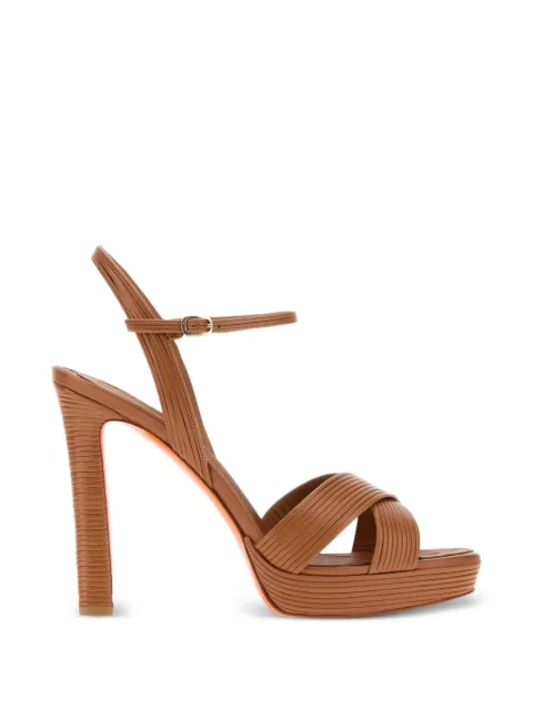 Santoni adjustable strap heeled sandals