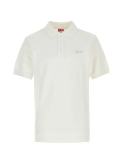 Kenzo Signature logo-embroidered piqué polo shirt