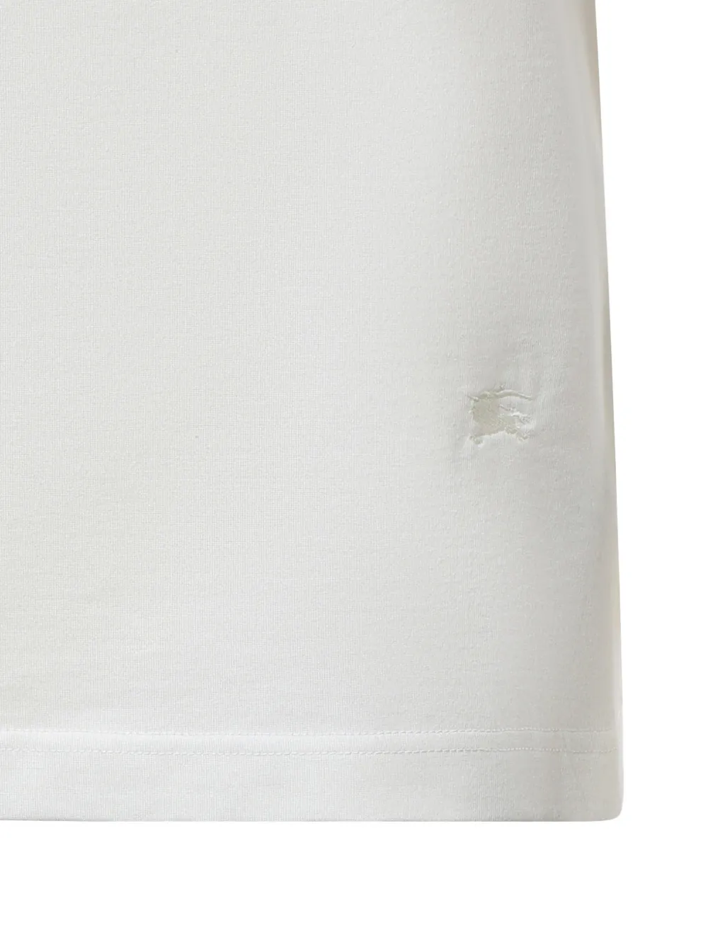 Burberry T-shirt met ruiten afwerking Wit