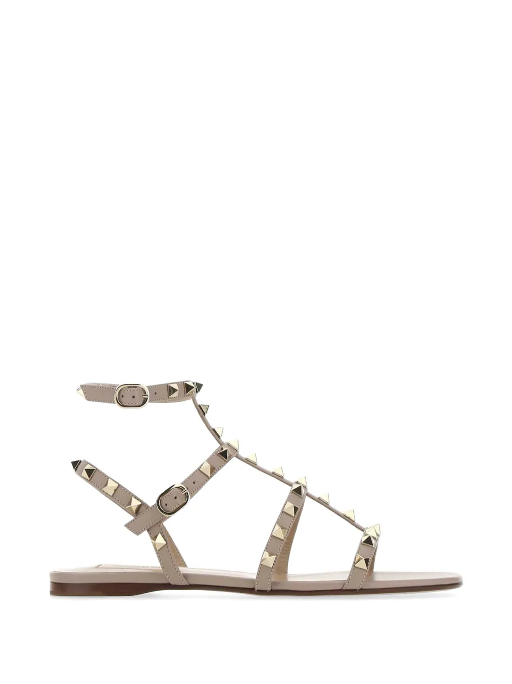 Valentino Garavani Rockstud leather sandals - Rosa