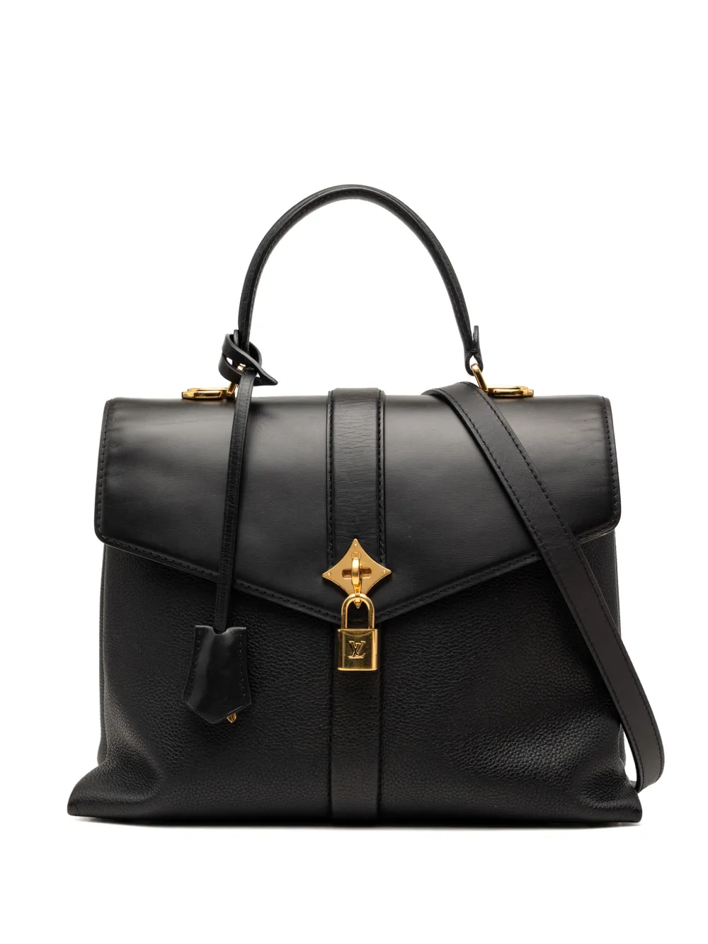 Louis Vuitton Pre-Owned 2019 Grained Smooth Calfskin Rose Des Vents MM satchel - Nero