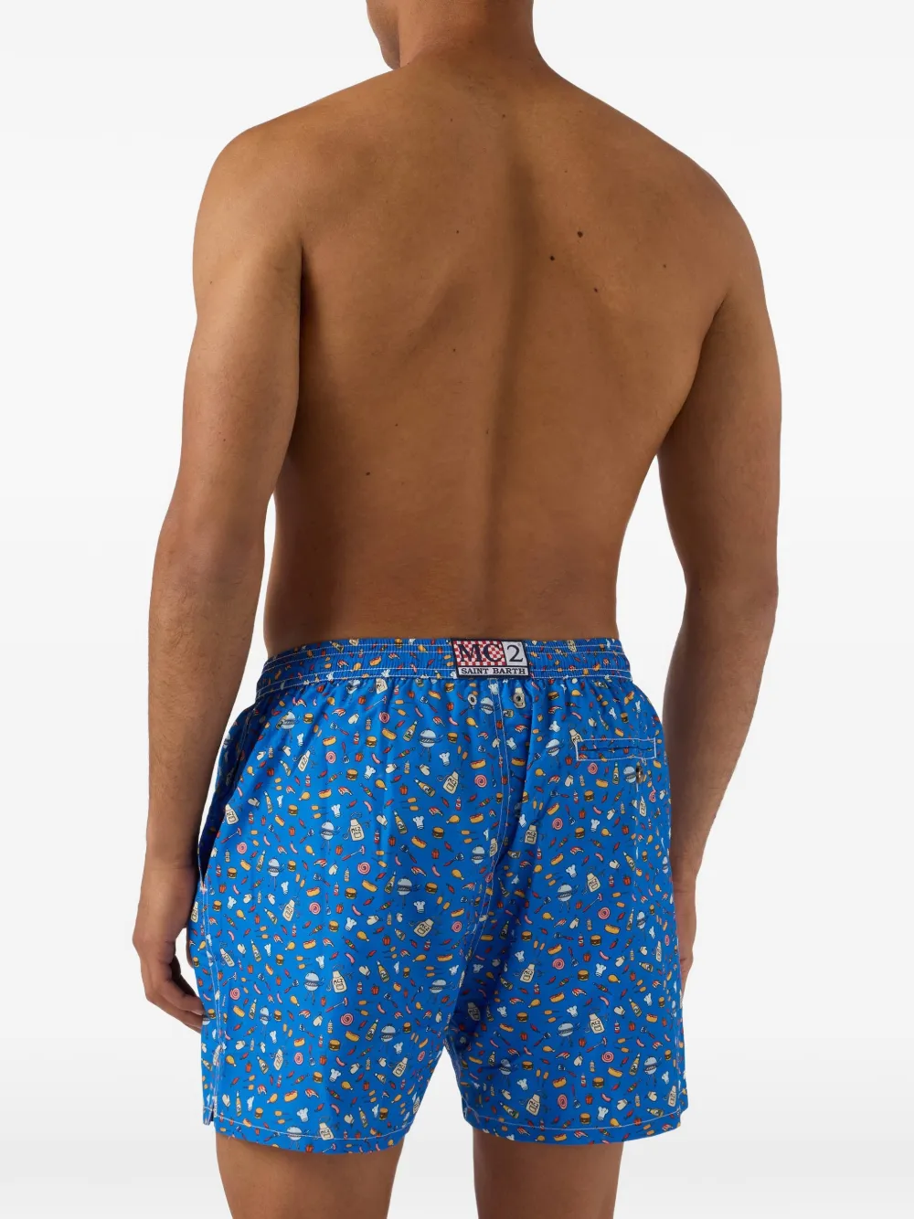 MC2 Saint Barth Zwembroek met print Blauw