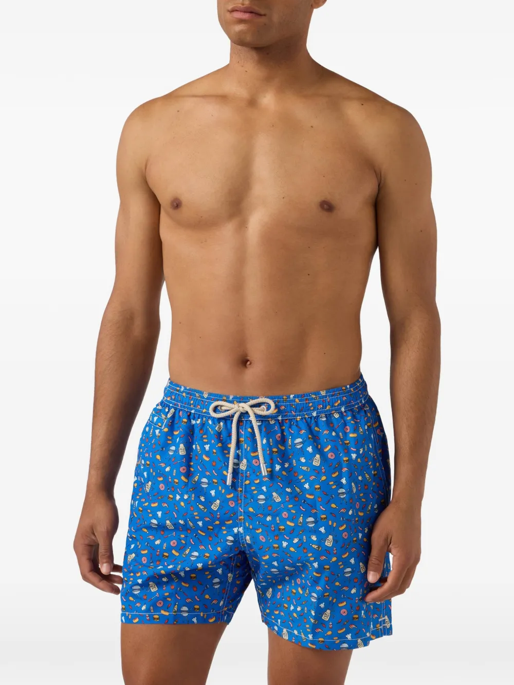 MC2 Saint Barth Zwembroek met print Blauw