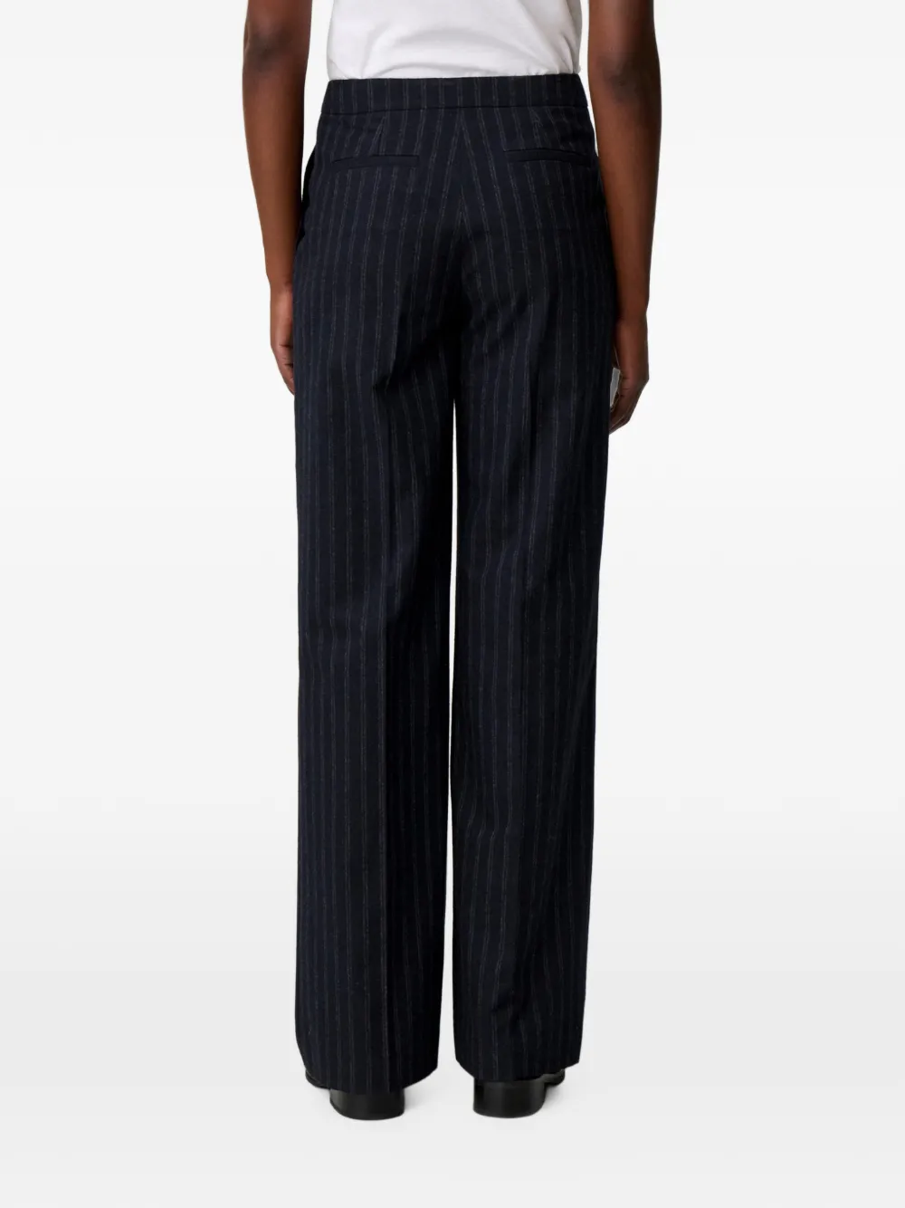 Claudie Pierlot Pantalon met krijtstreep Blauw