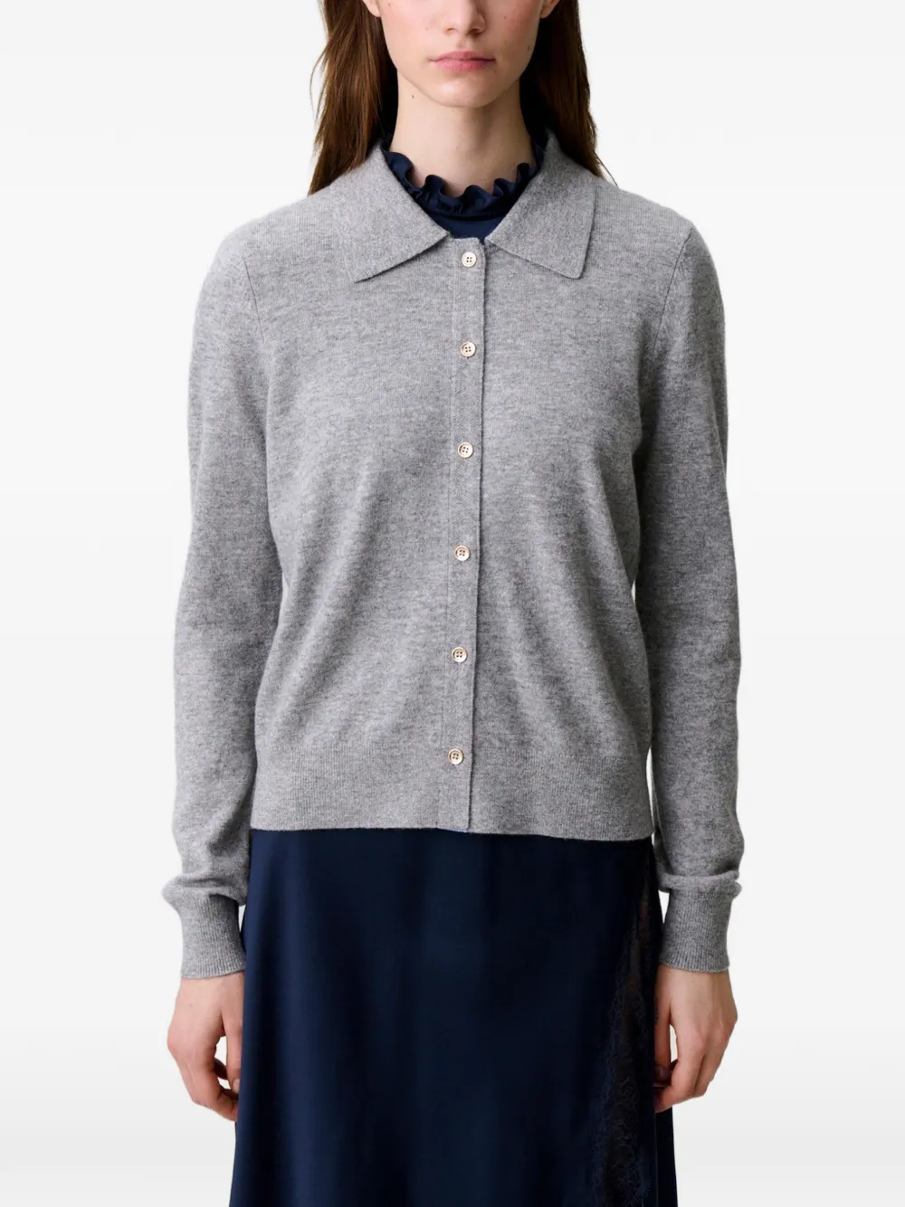 Claudie Pierlot Wollen vest Grijs