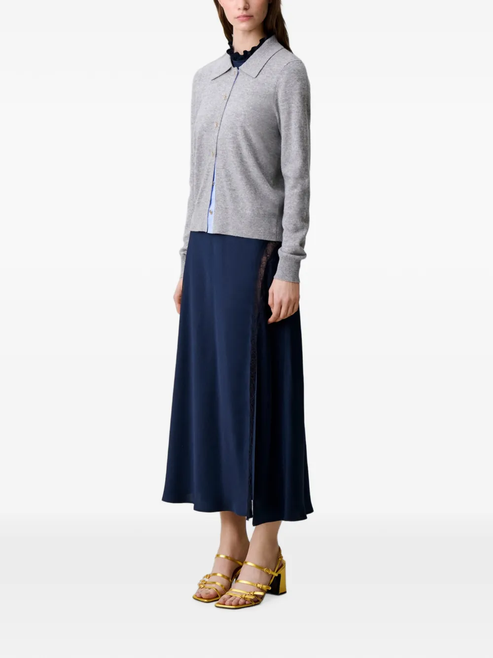 Claudie Pierlot Wollen vest Grijs