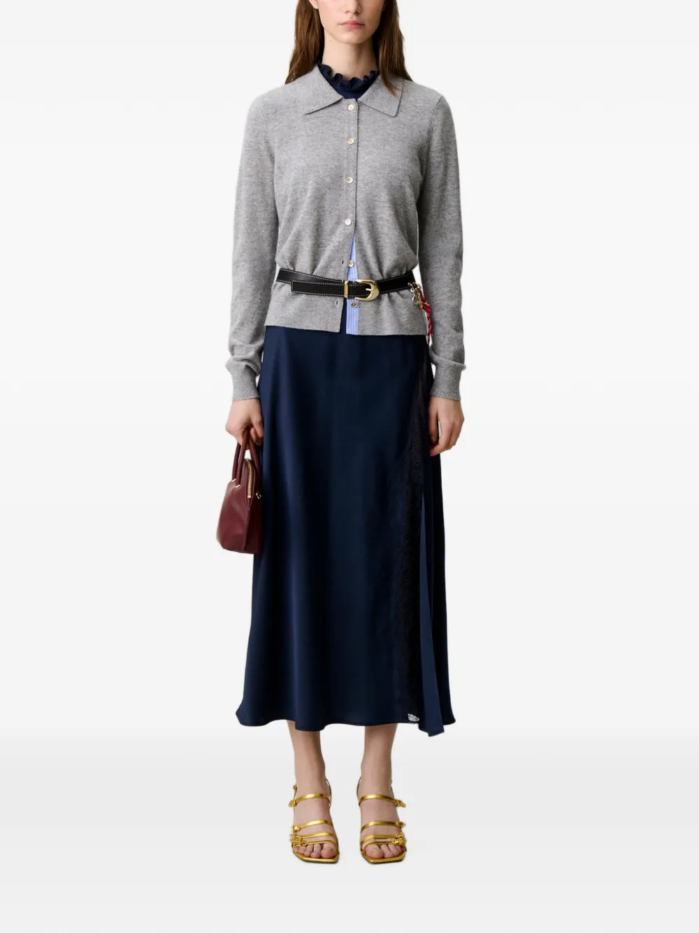 Claudie Pierlot Wollen vest Grijs