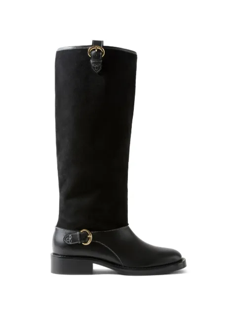 Claudie Pierlot buckle-detail knee-high boots