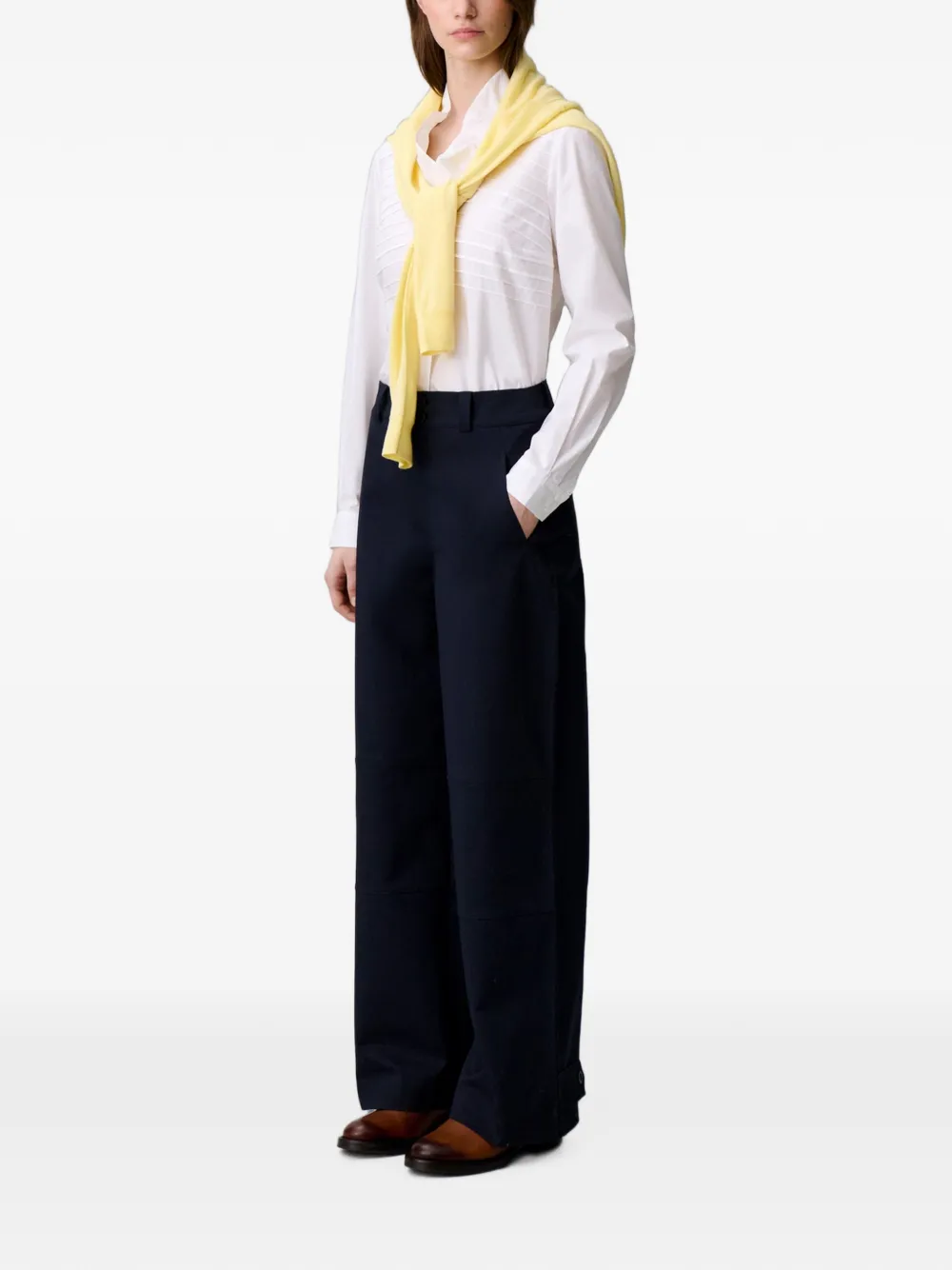 Claudie Pierlot Straight broek Blauw