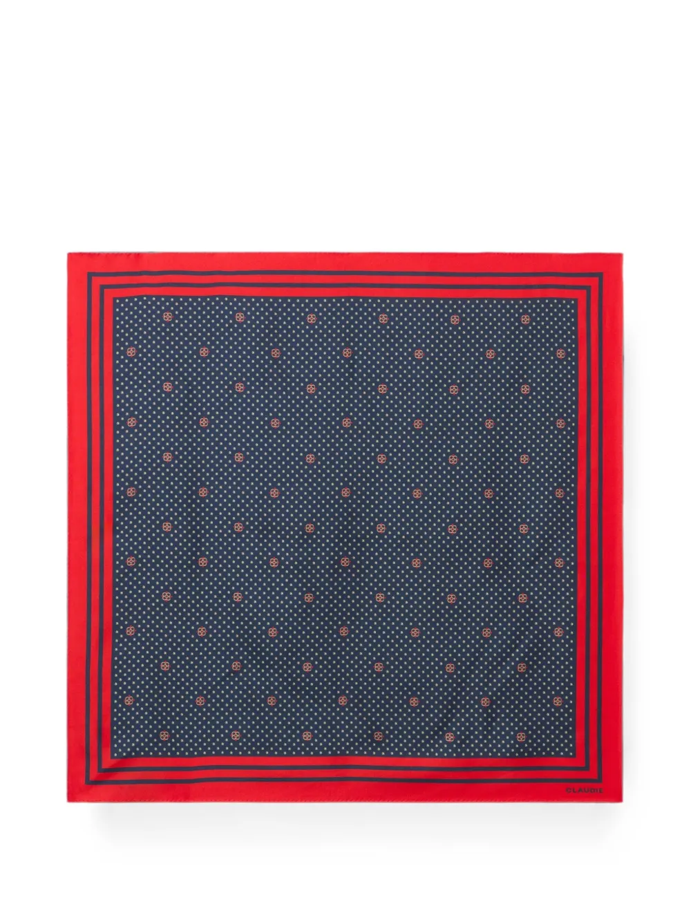 Claudie Pierlot printed square scarf - Blu