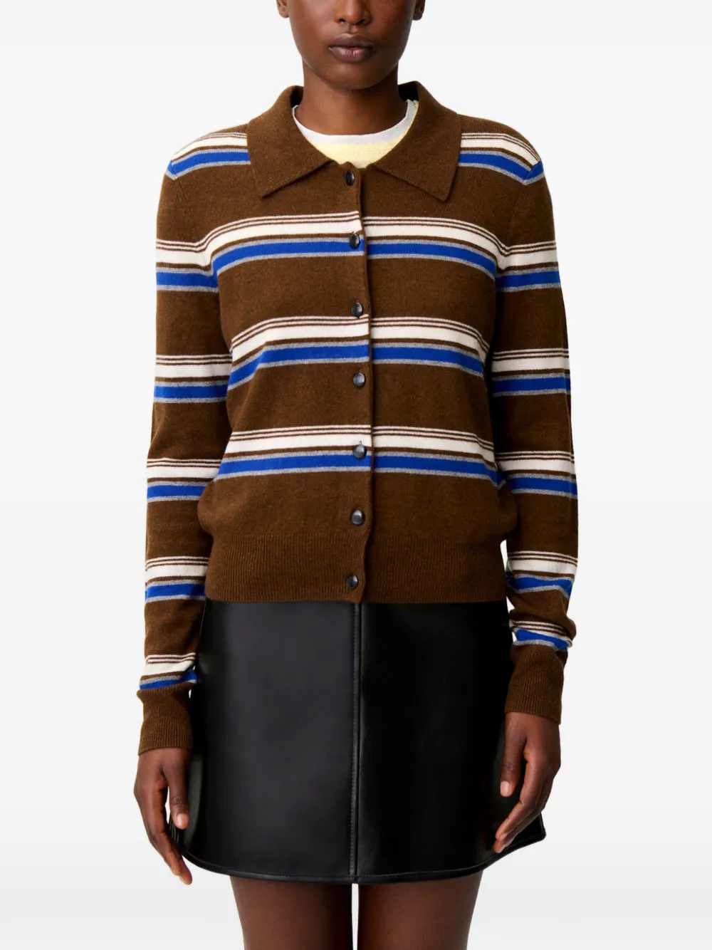 Claudie Pierlot Gestreept vest Bruin