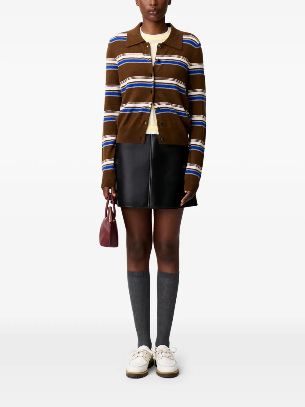 Claudie Pierlot Gestreept vest Bruin