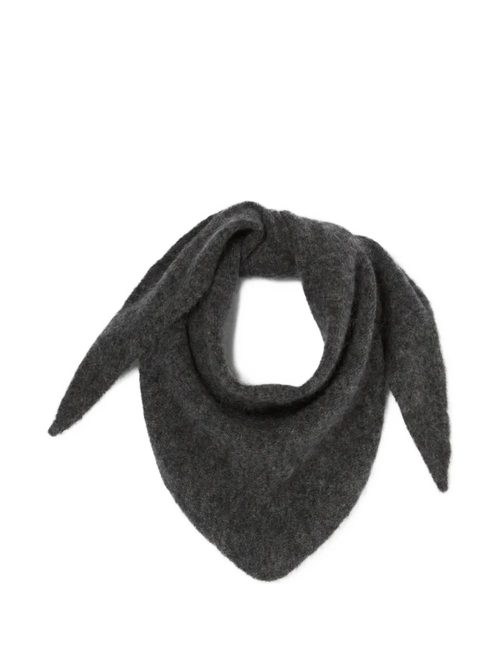 Claudie Pierlot brushed triangular scarf - Grigio