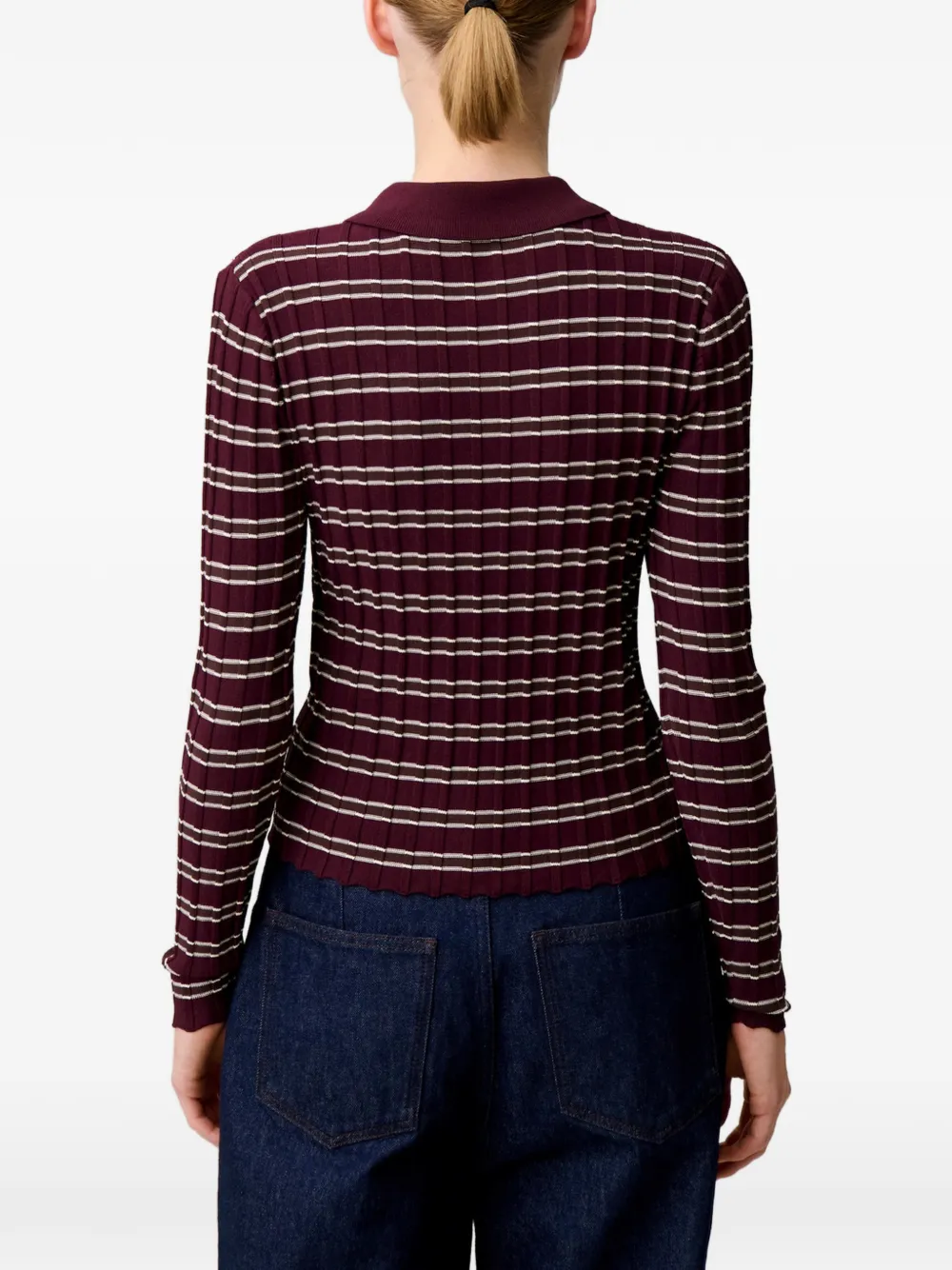 Claudie Pierlot Gestreepte trui Paars