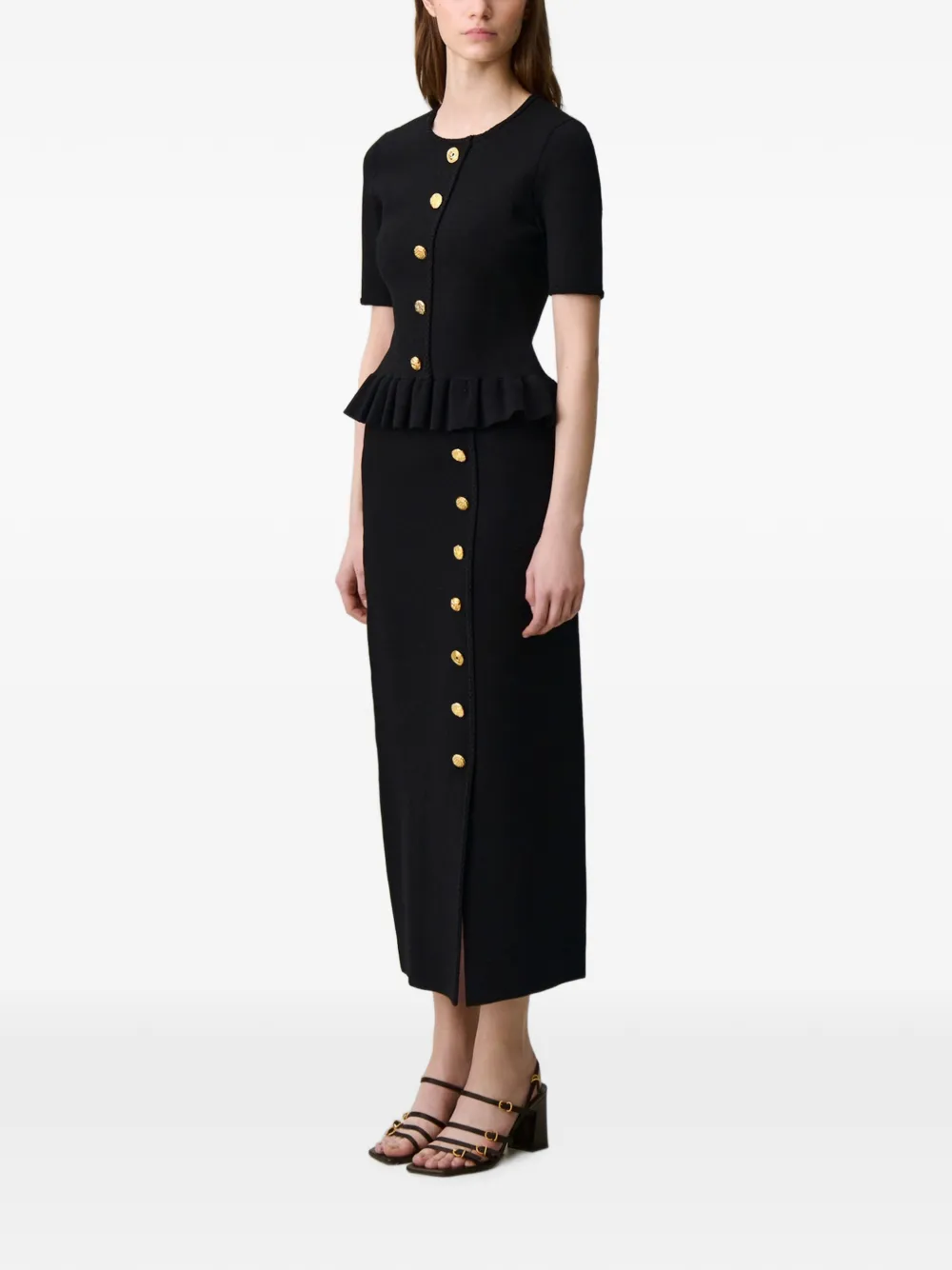 Claudie Pierlot Top met ronde hals Zwart