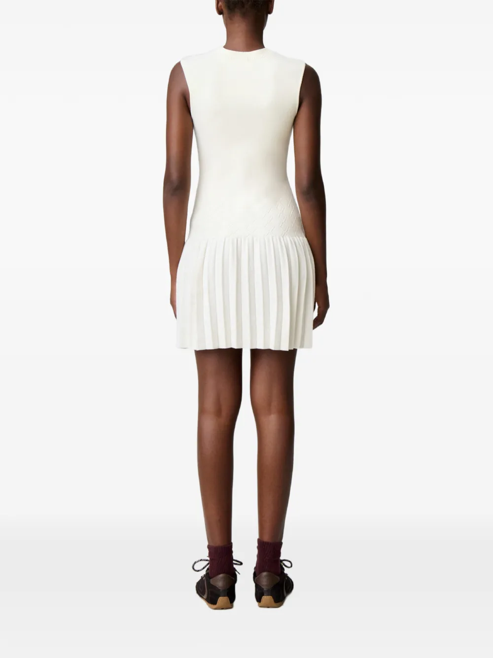 Claudie Pierlot Gebreide mini-jurk Beige