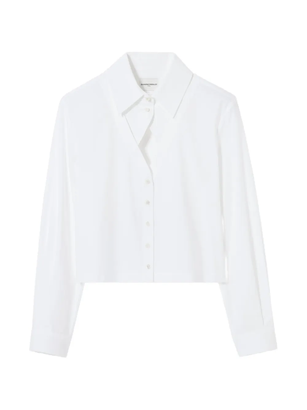 Claudie Pierlot Cropped-Hemd mit Cut-Out - Weiß