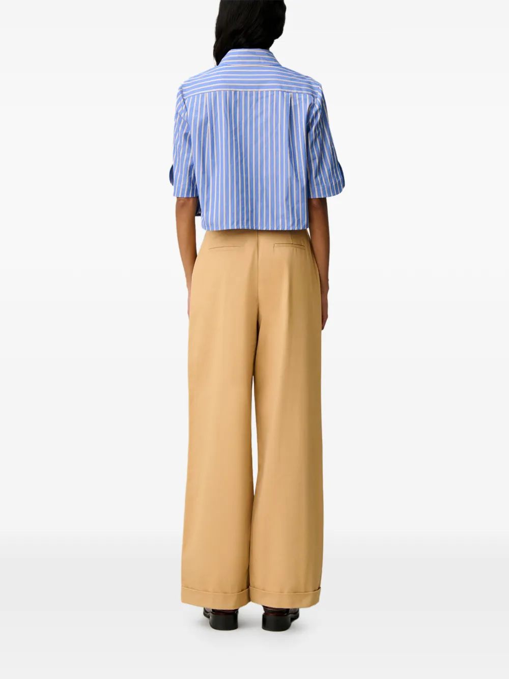Claudie Pierlot Straight plooibroek Beige