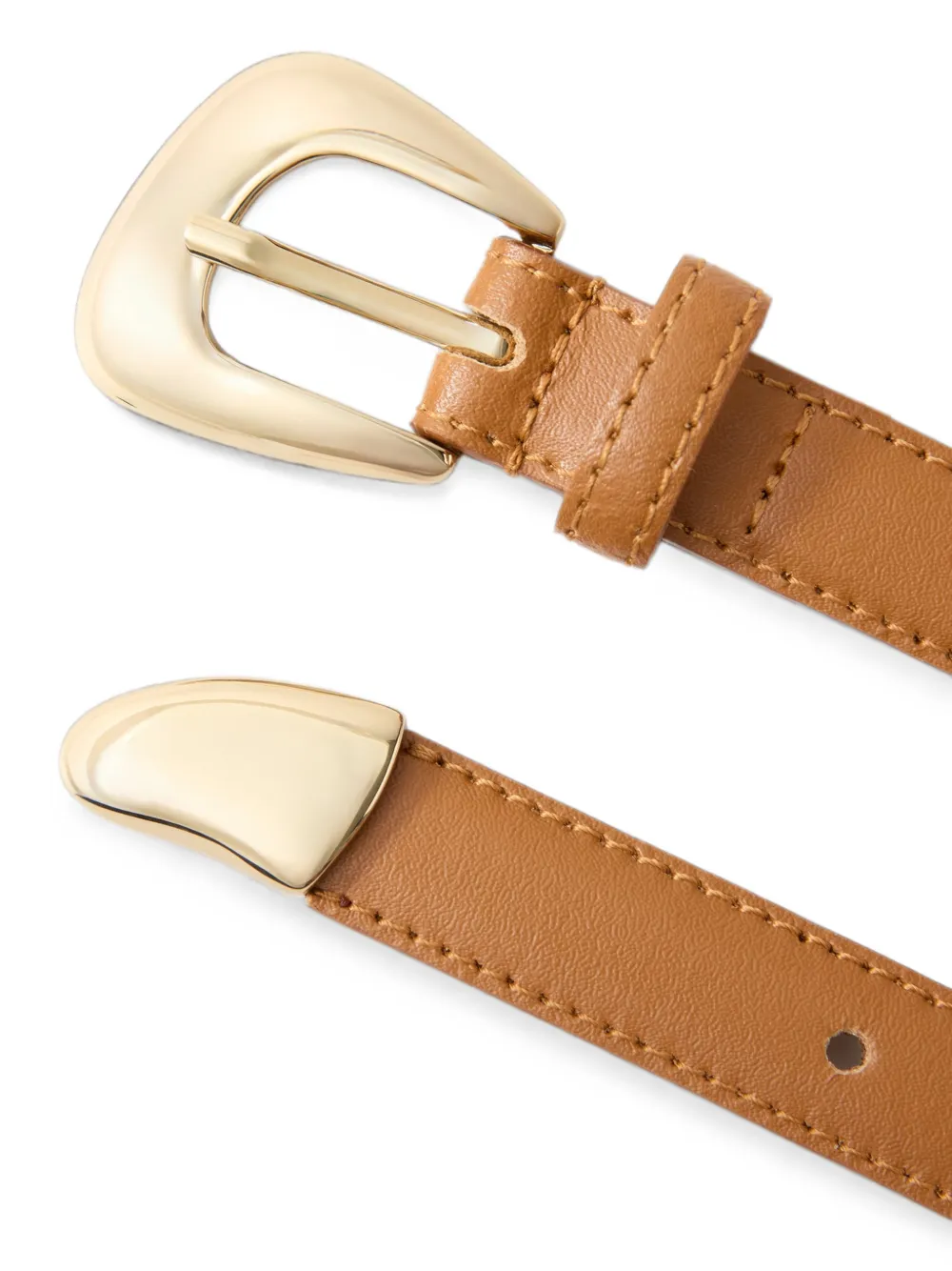 Claudie Pierlot Leren gespriem Beige
