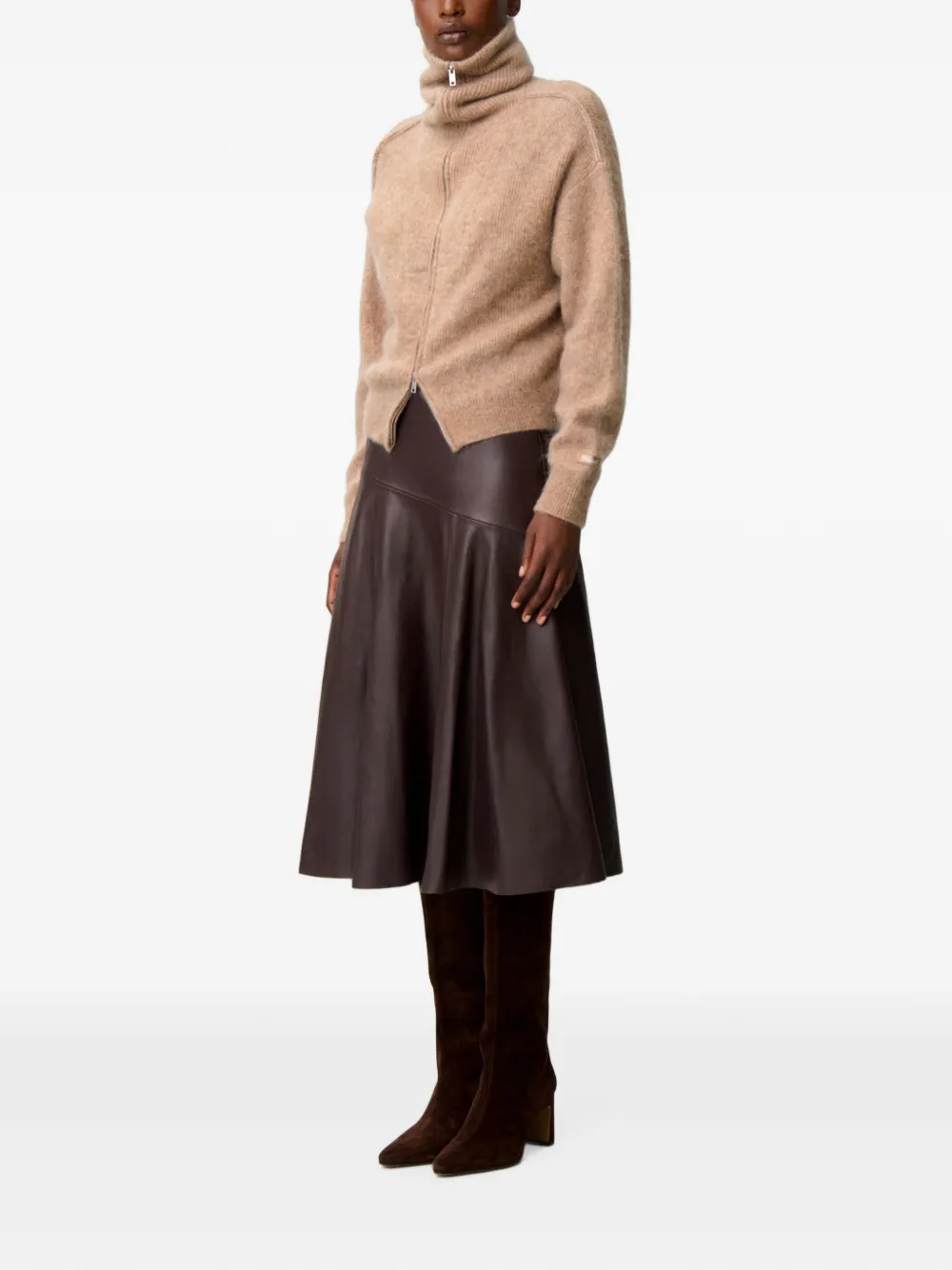 Claudie Pierlot Vest met geborsteld effect Beige