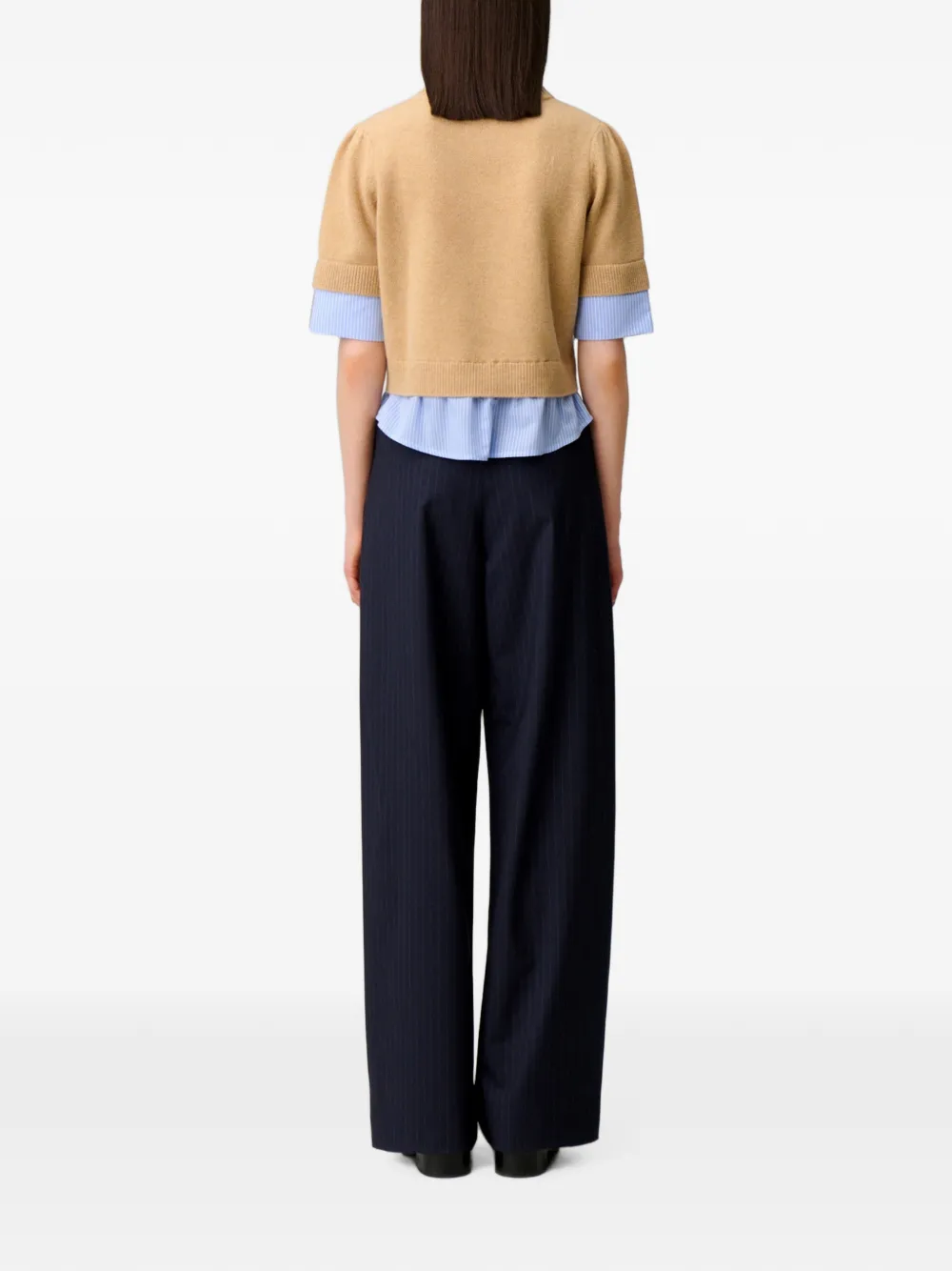 Claudie Pierlot Gestreepte trui Beige