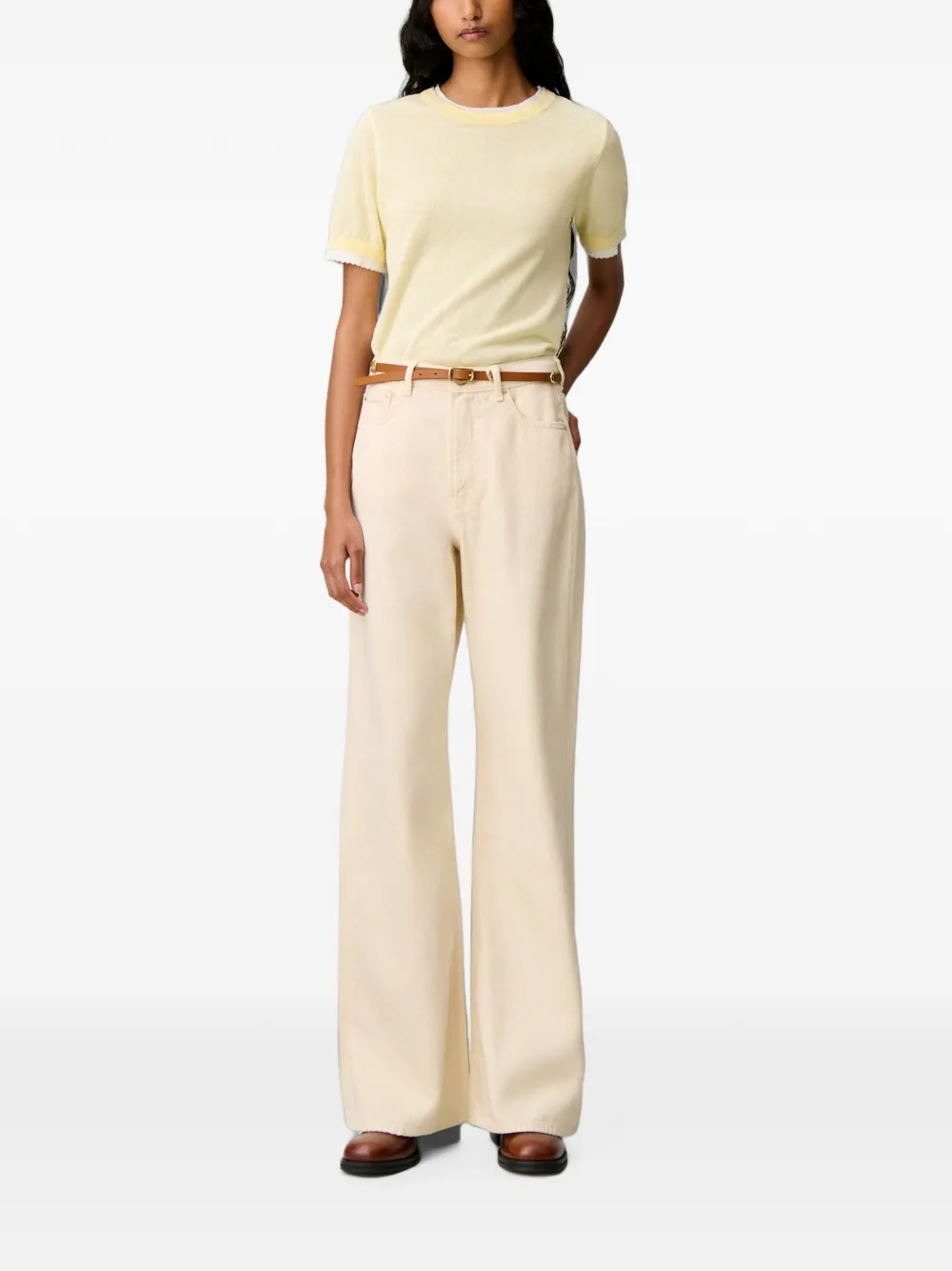 Claudie Pierlot Flared jeans Beige