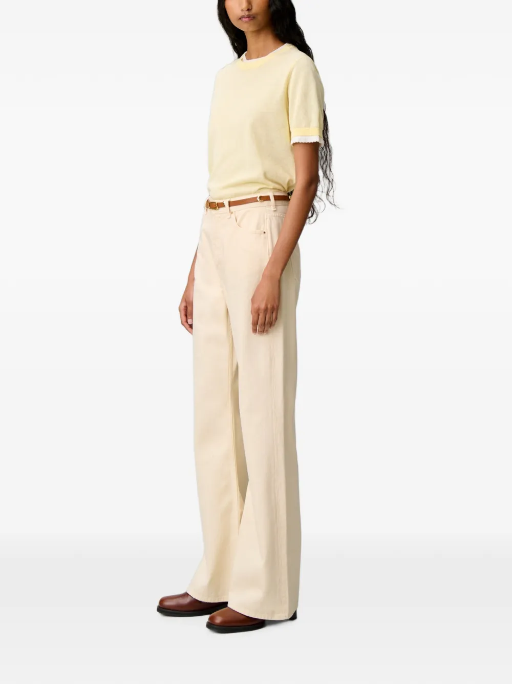 Claudie Pierlot Flared jeans Beige