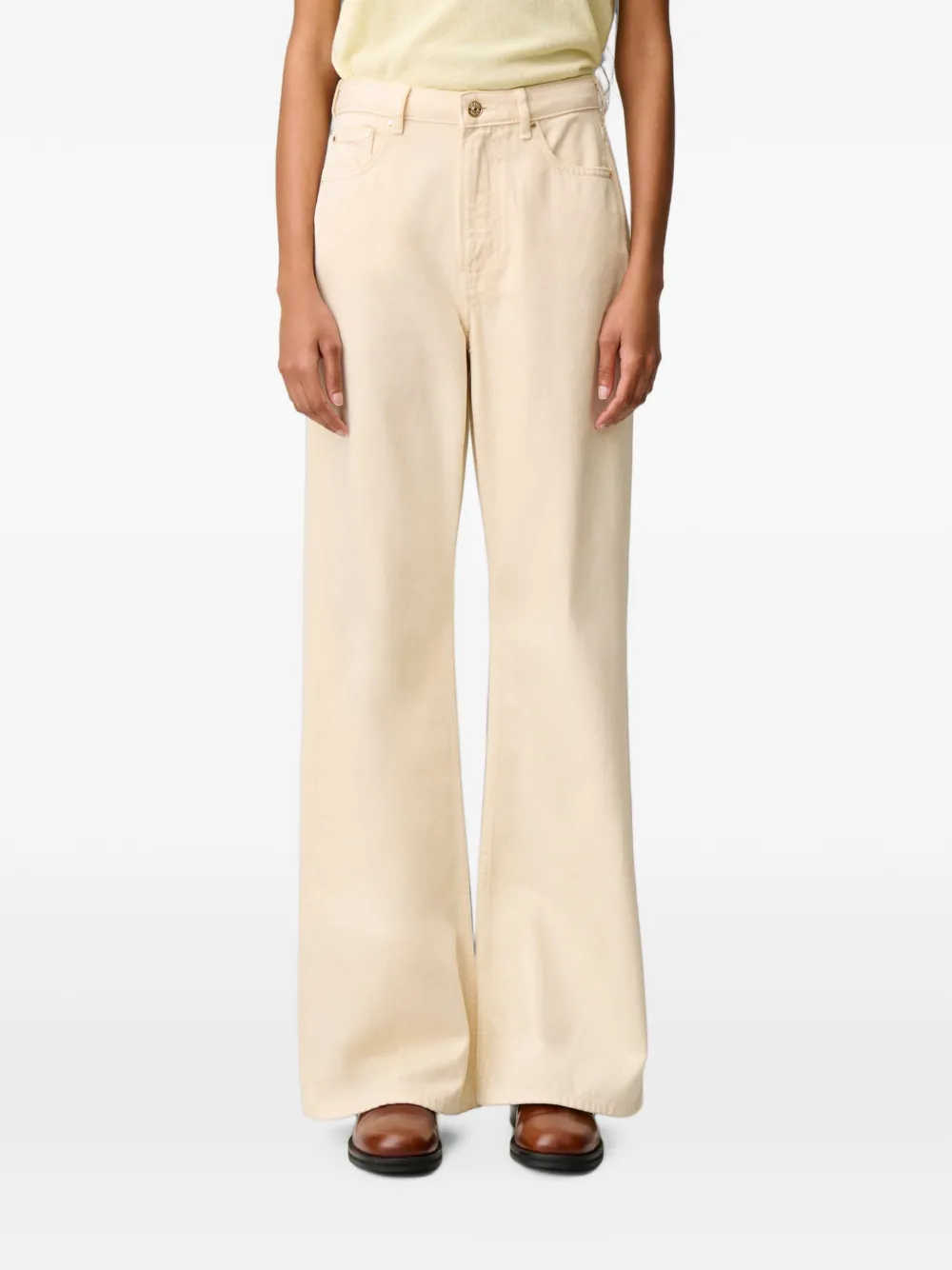 Claudie Pierlot Flared jeans Beige