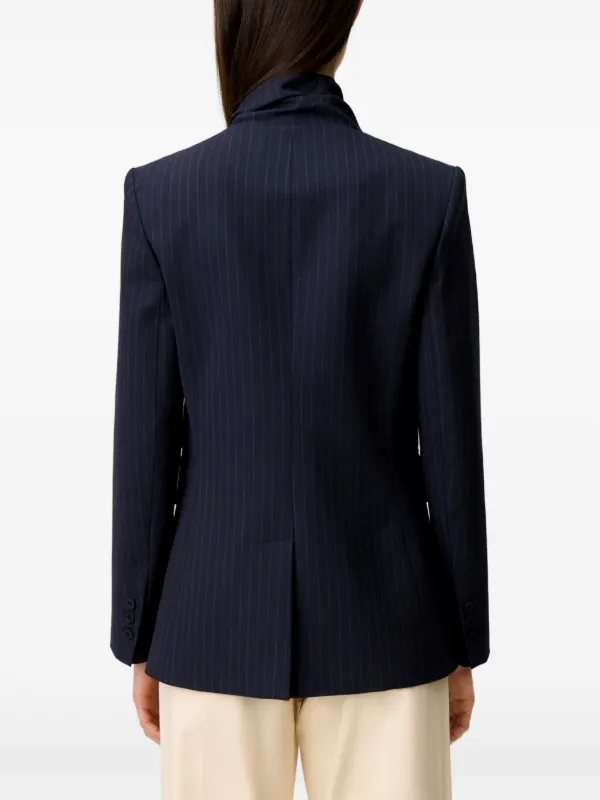Claudie Pierlot removable-scarf Blazer | Blue | FARFETCH