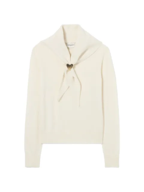 Claudie Pierlot knit jumper with removable scarf