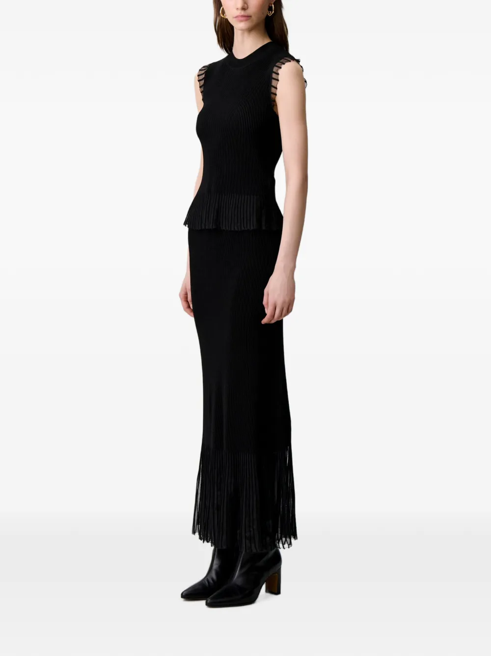 Claudie Pierlot Top met hoge hals Zwart