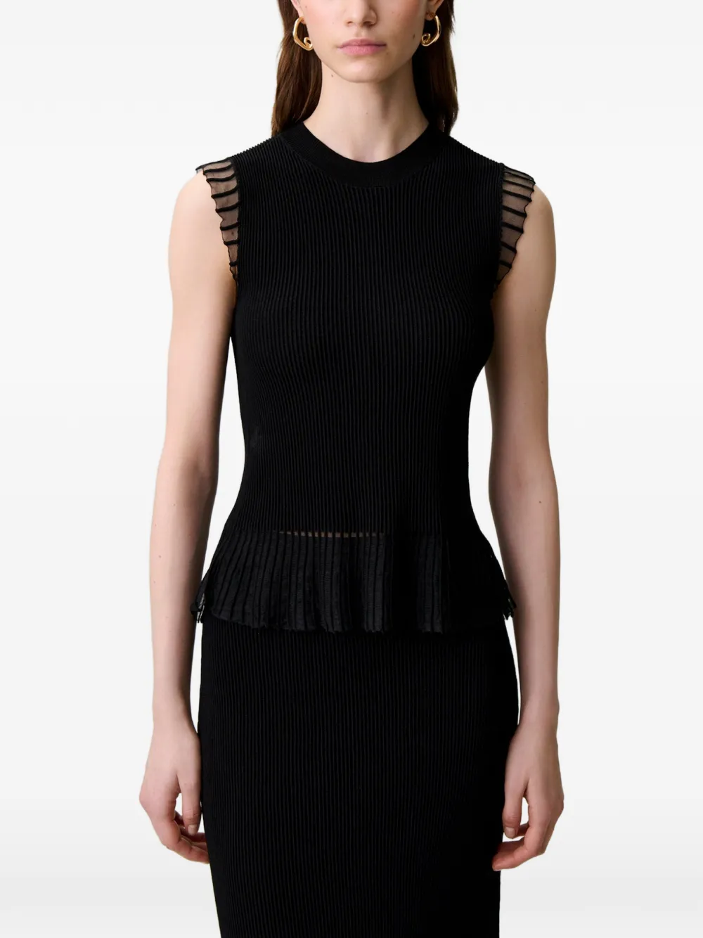 Claudie Pierlot Top met hoge hals Zwart