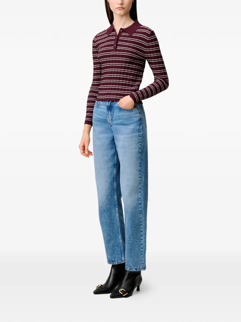 Claudie Pierlot Jeans met vijf zakken Blauw