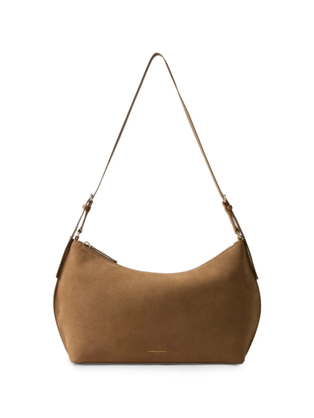 Claudie Pierlot soft suede leather bag - Marrone