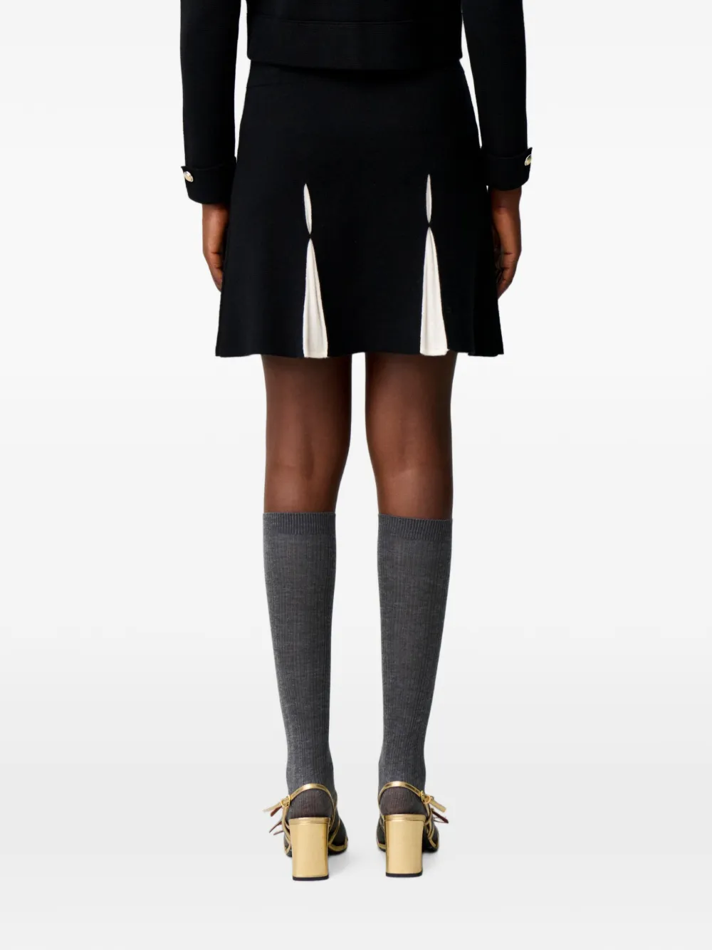 Claudie Pierlot Gebreide mini-rok Zwart