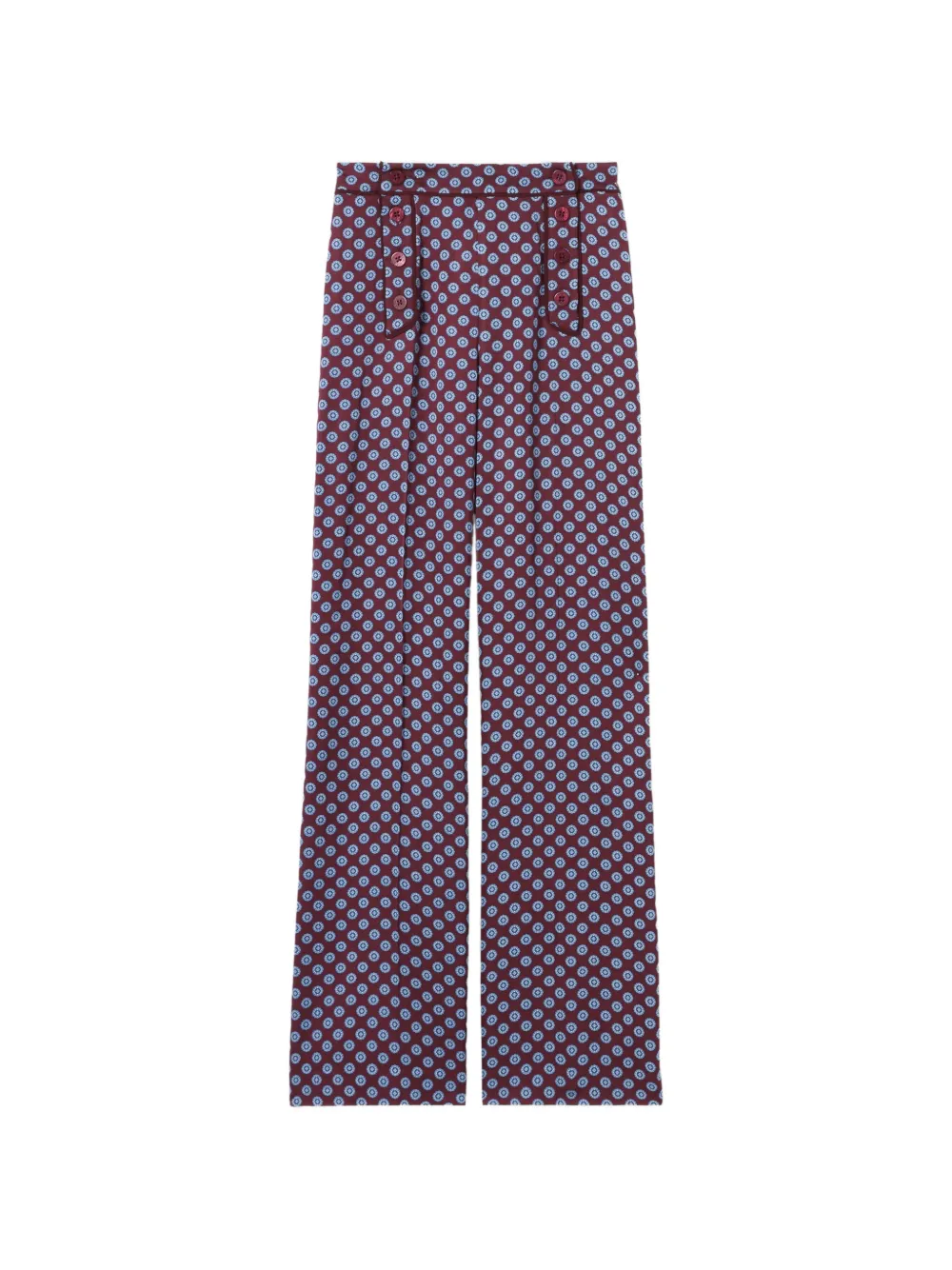 Claudie Pierlot satin sailor trousers - Rosso