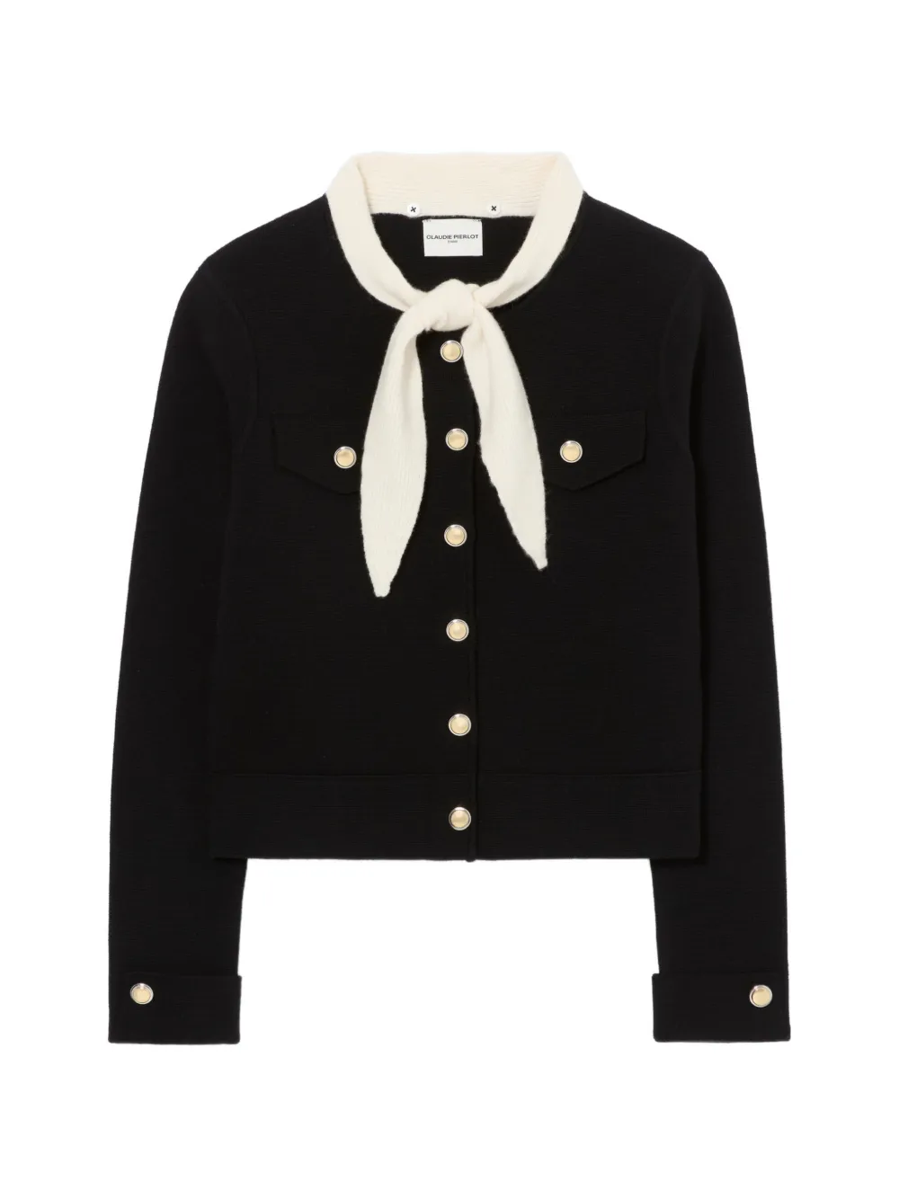 Claudie Pierlot Cardigan a maglia spessa - Nero