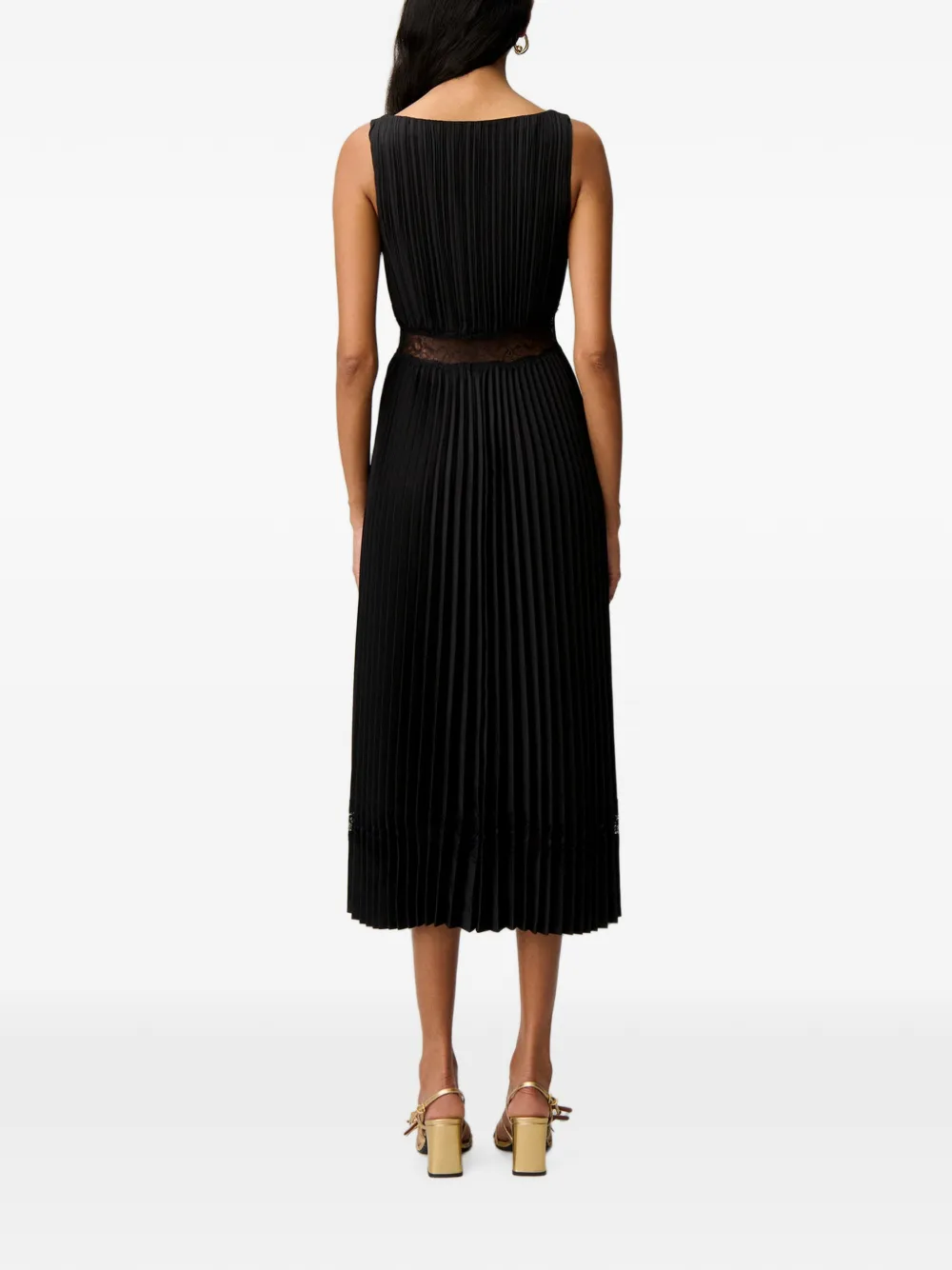 Claudie Pierlot Leo Luxe racerback maxi-jurk met luipaard-print Zwart