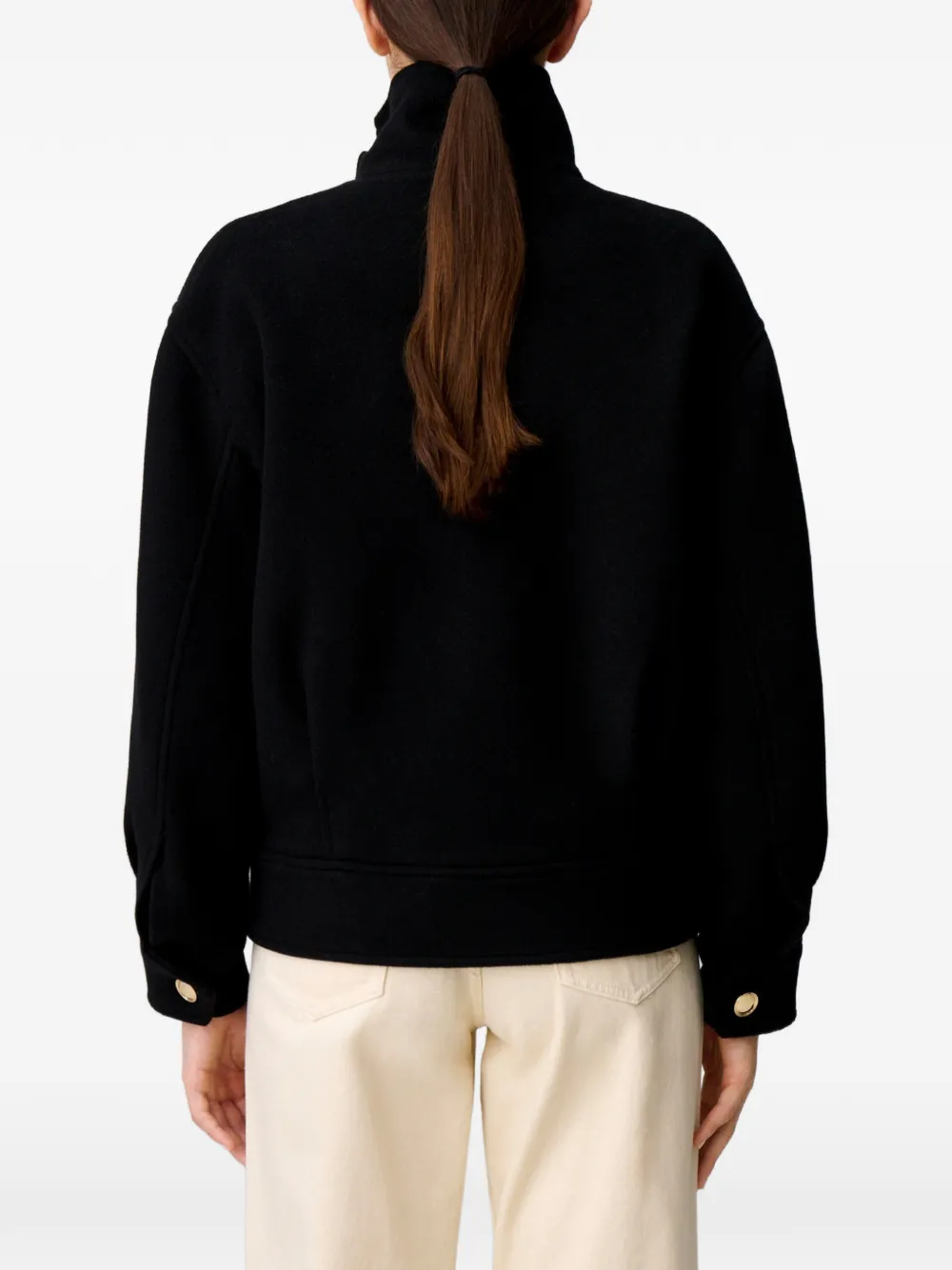 Claudie Pierlot Korte blousonjas Zwart