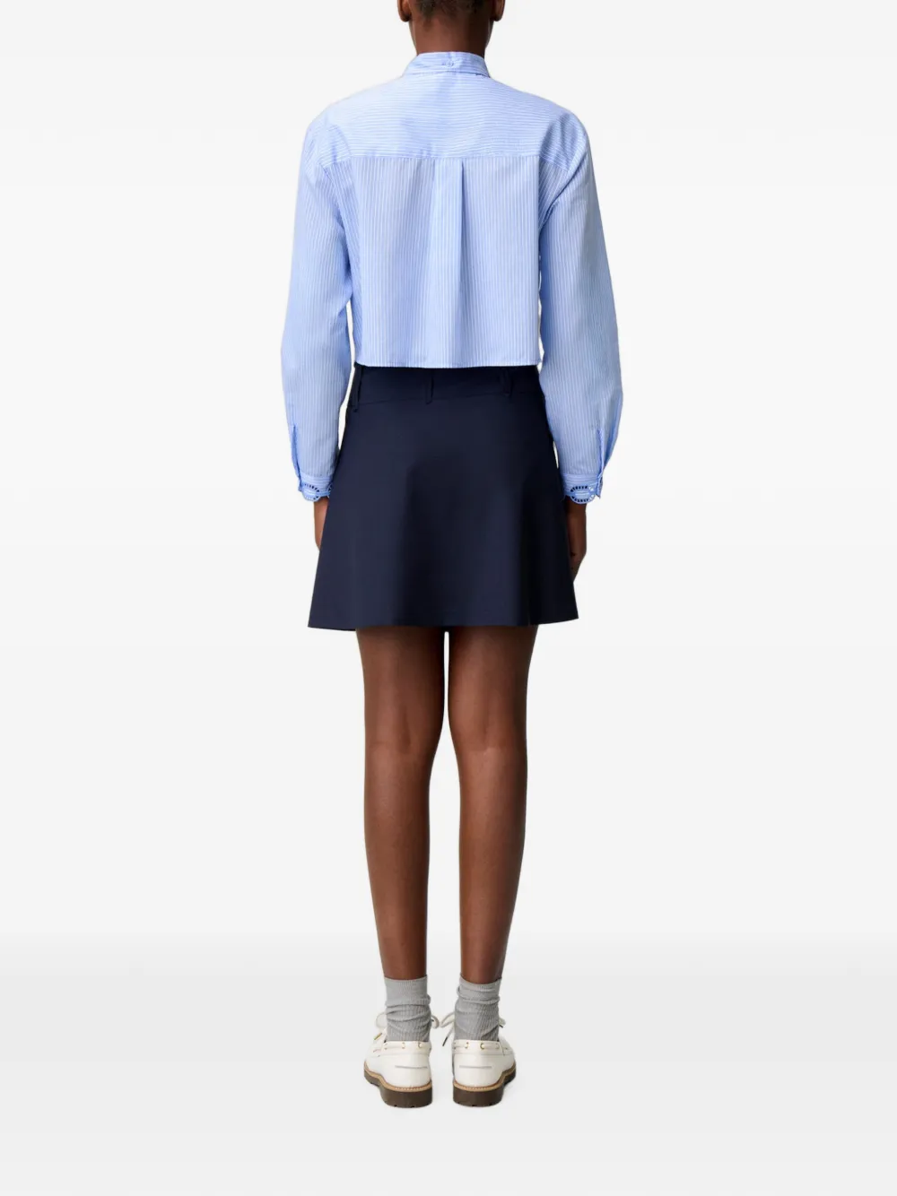 Claudie Pierlot Mini-rok van wolblend Blauw